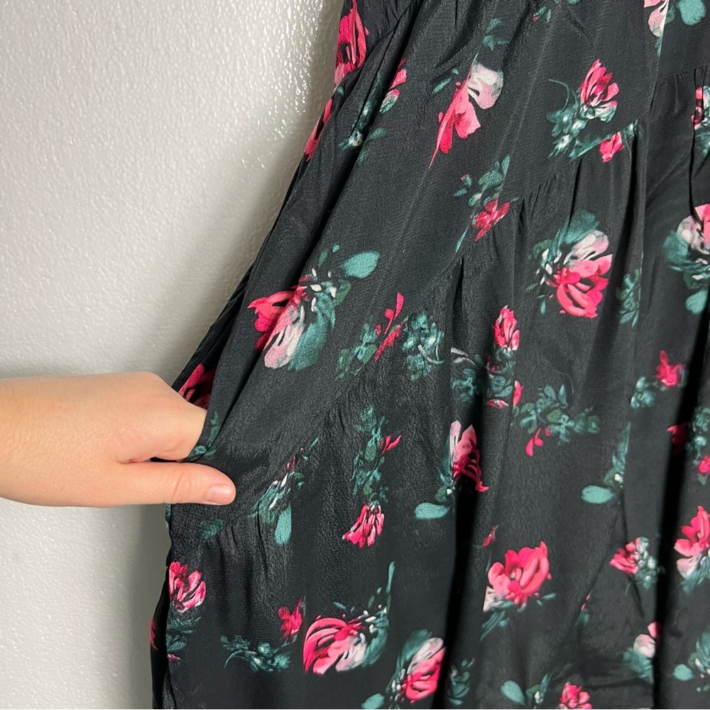 A New Day Black Floral Tiered Dress size 4X  NWT - Picture 7 of 8